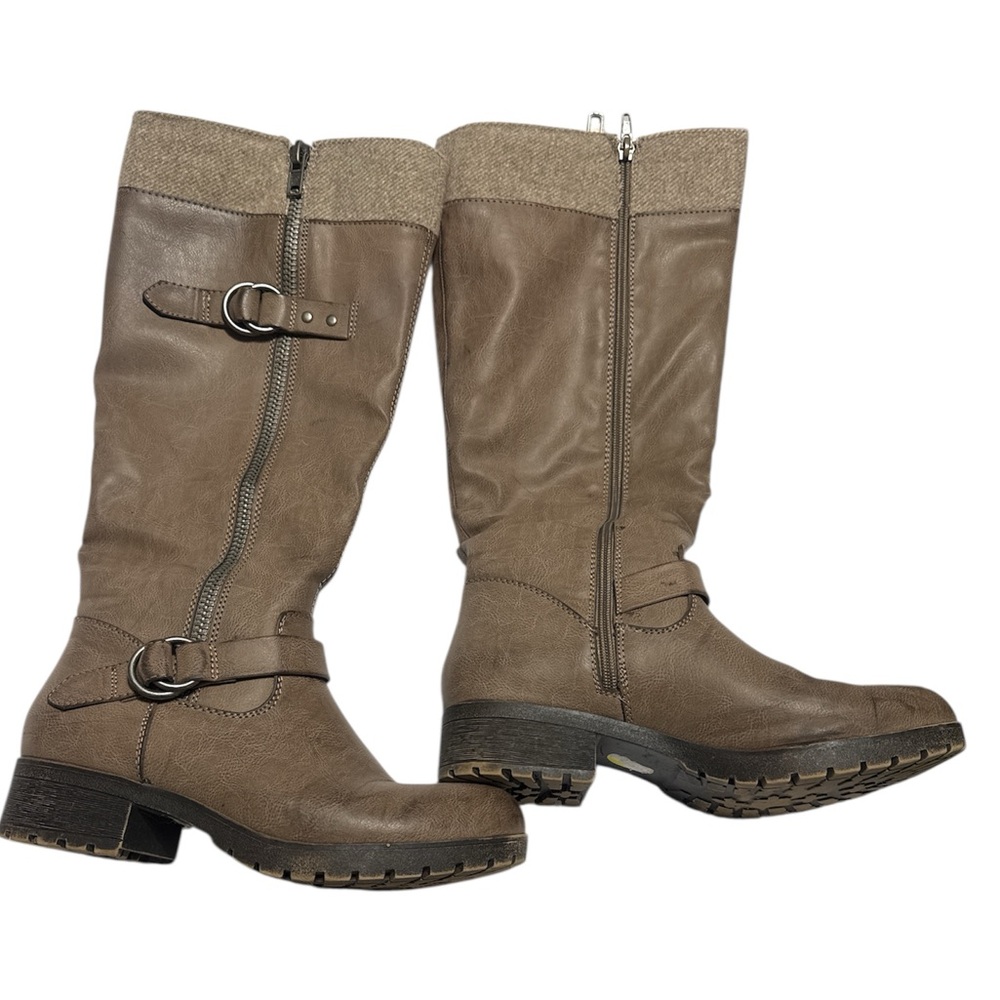 Women's Rampage Ladies Boots Style Name riece Taupe Size 9M - Picture 2 of 6